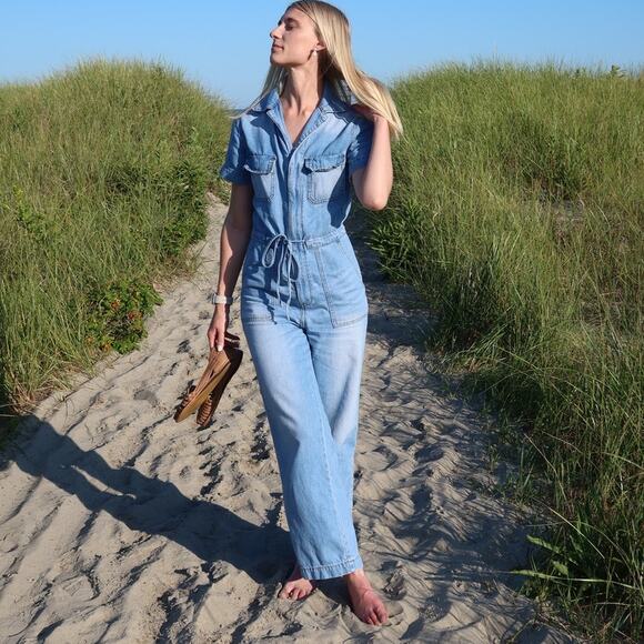 Kancan Paula Wide Leg Coveralls Denim Small - Picture 5 of 15